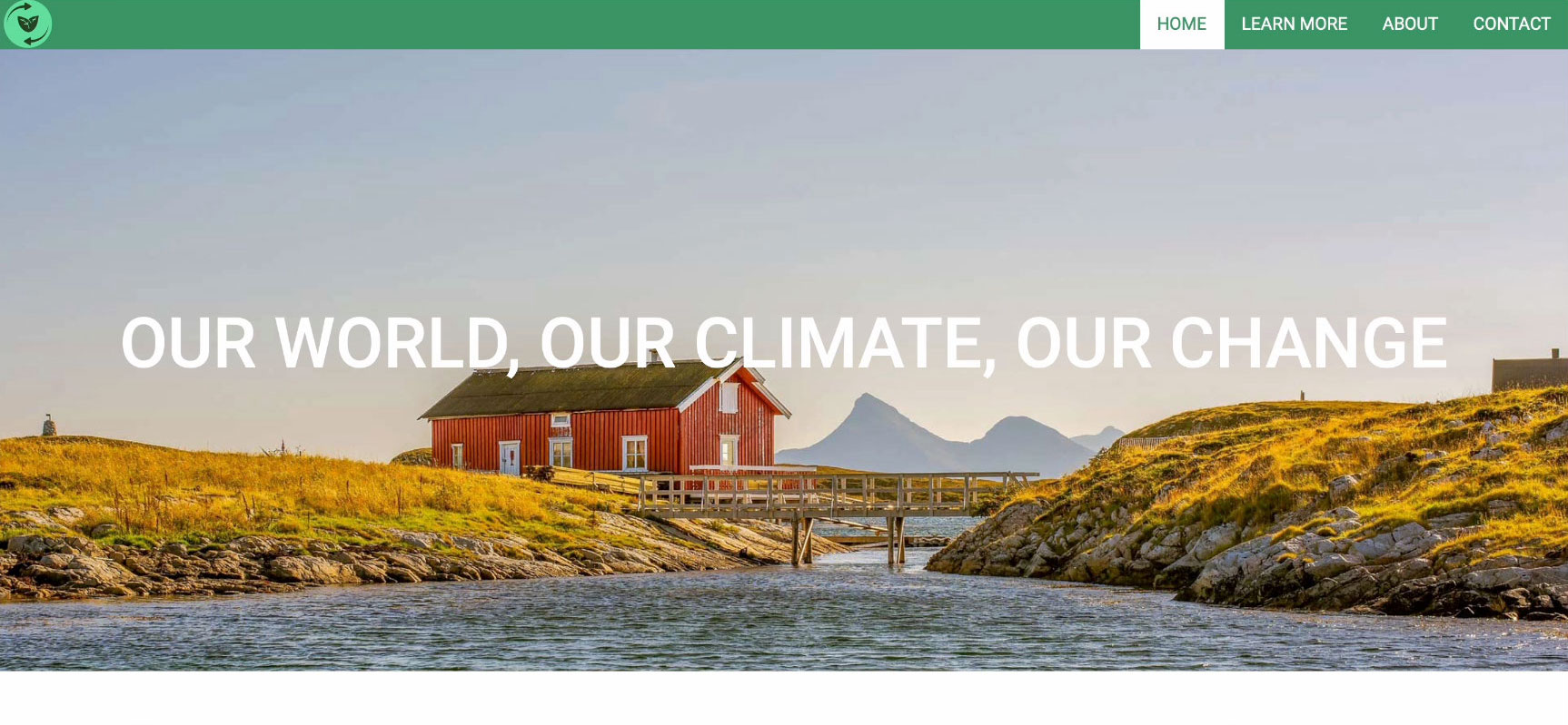 Third slide of website design